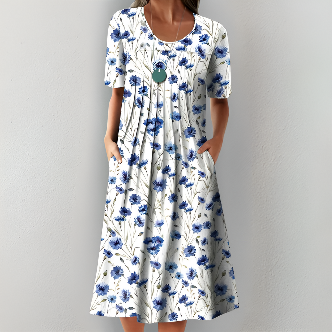 Olivia - Classic Floral Dress