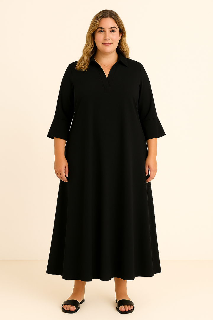 The Lara | Long Sleeve Tummy Covering Dress