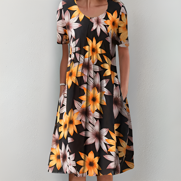 Olivia - Classic Floral Dress