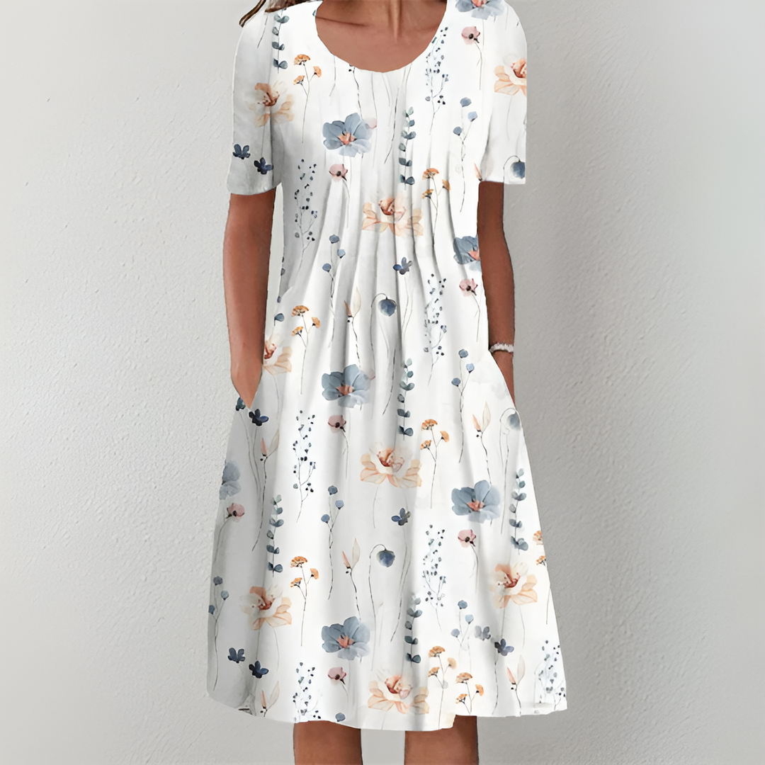 Olivia - Classic Floral Dress